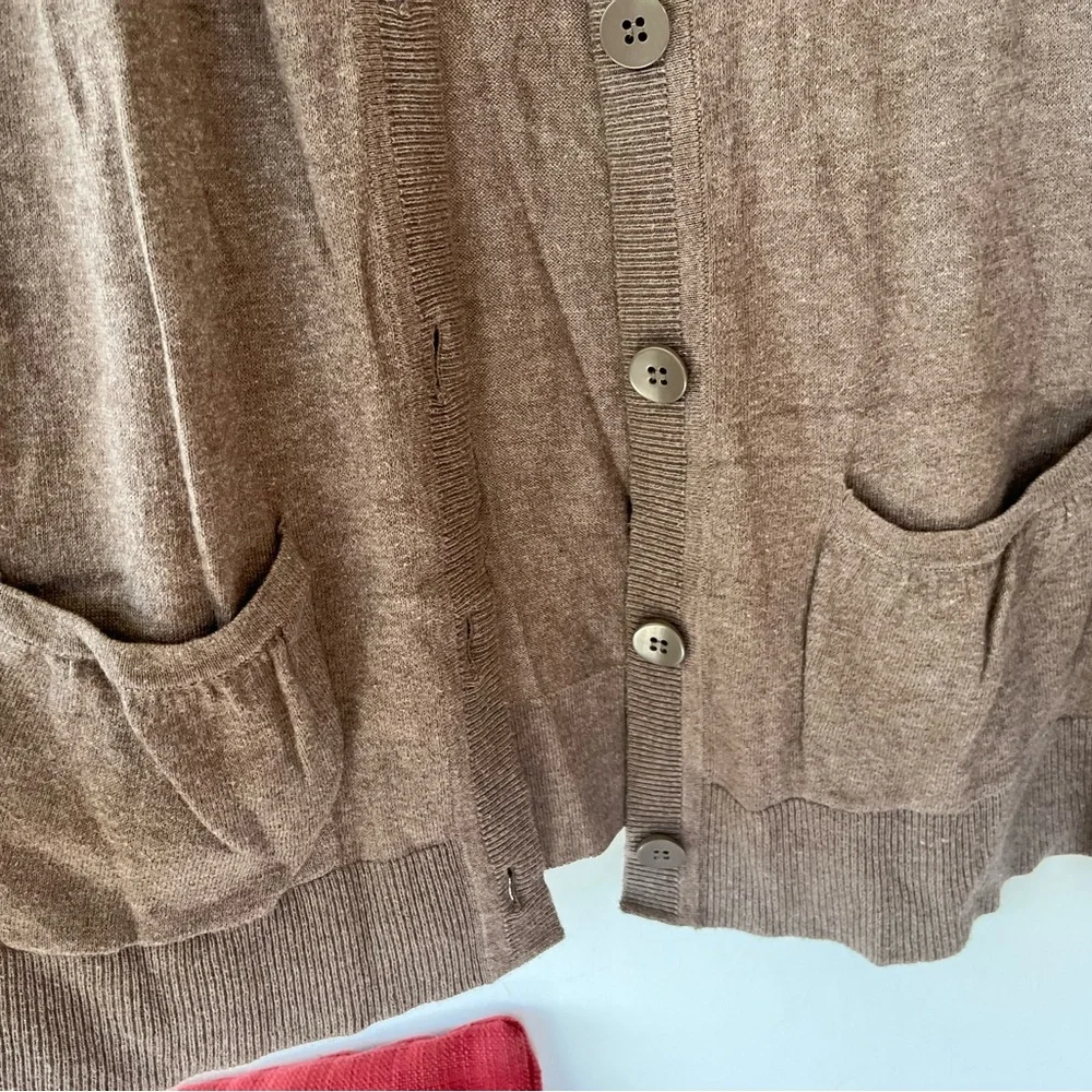 Loft cardigan, tan brown color - Picture 3 of 5